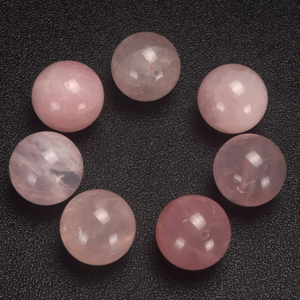 批发天然雕刻钻玫瑰石英珠宝石珠