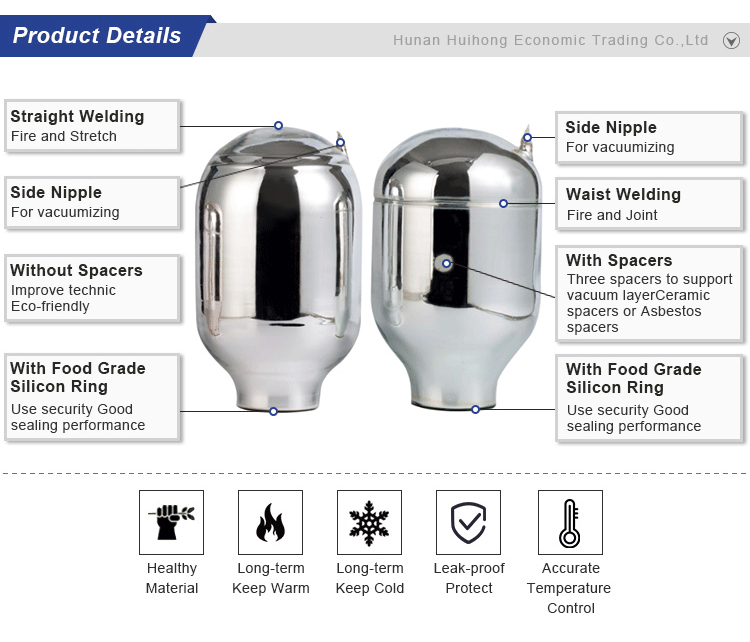 Glass refill for Vacuum Flask (from 0.45L to 3.2L), View glass refill