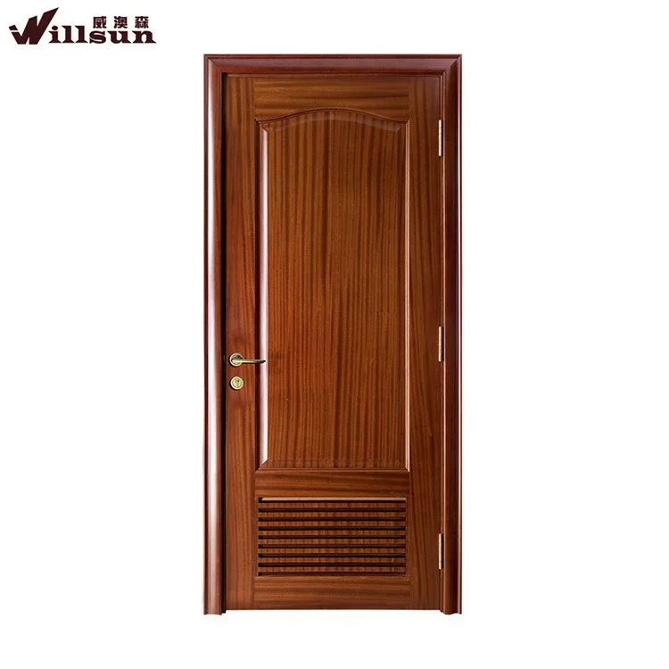 American Cherry Exterior Solid Core Flush Front Panel Door