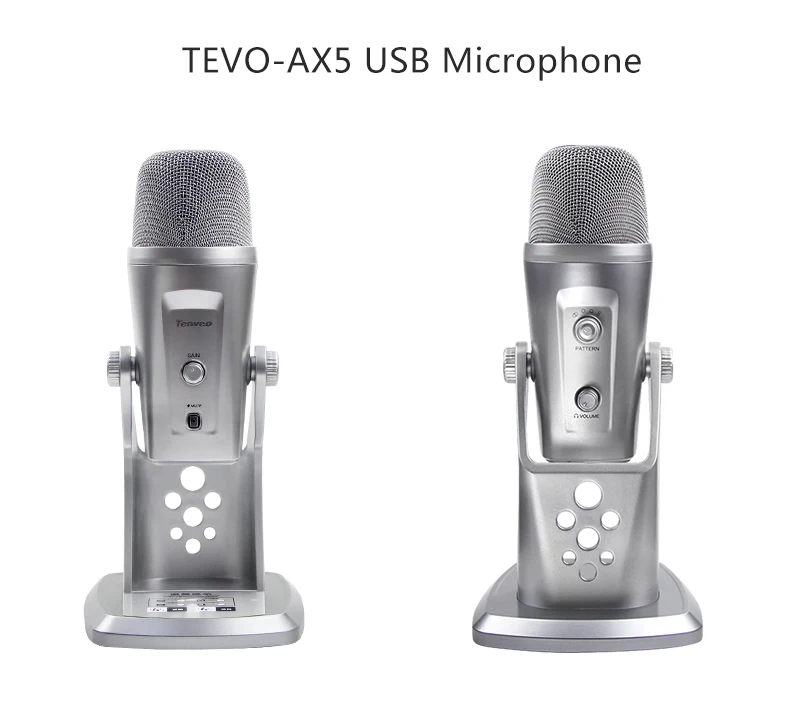 Tenveo AX5 plug-and-play USB 3.5 mm array conference microphone for live video streaming - ANKUX.COM