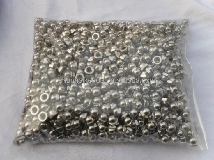 Black zinc acorn nut