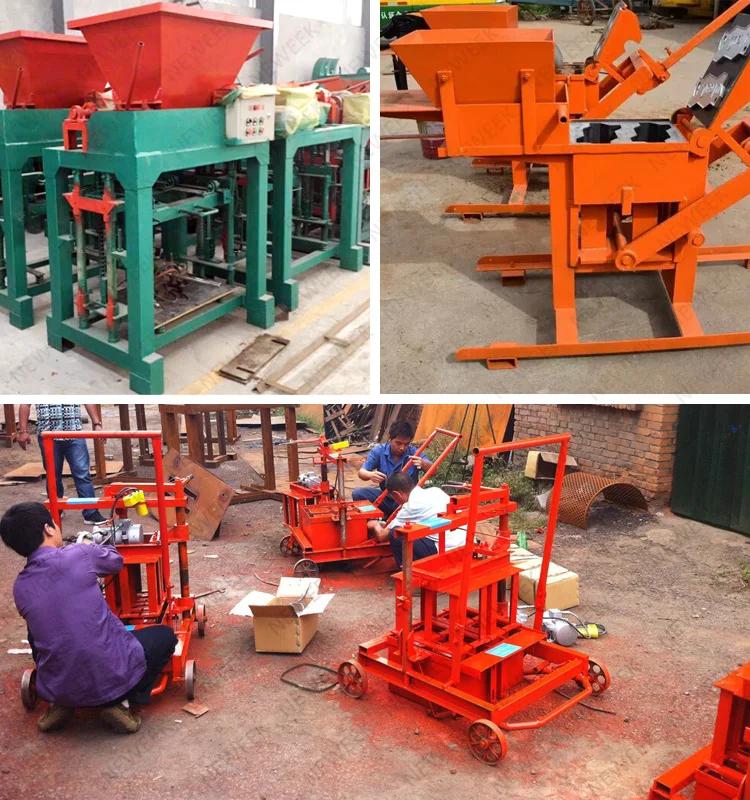 NEWEEK manual block eco hollow clay brick making machine small
