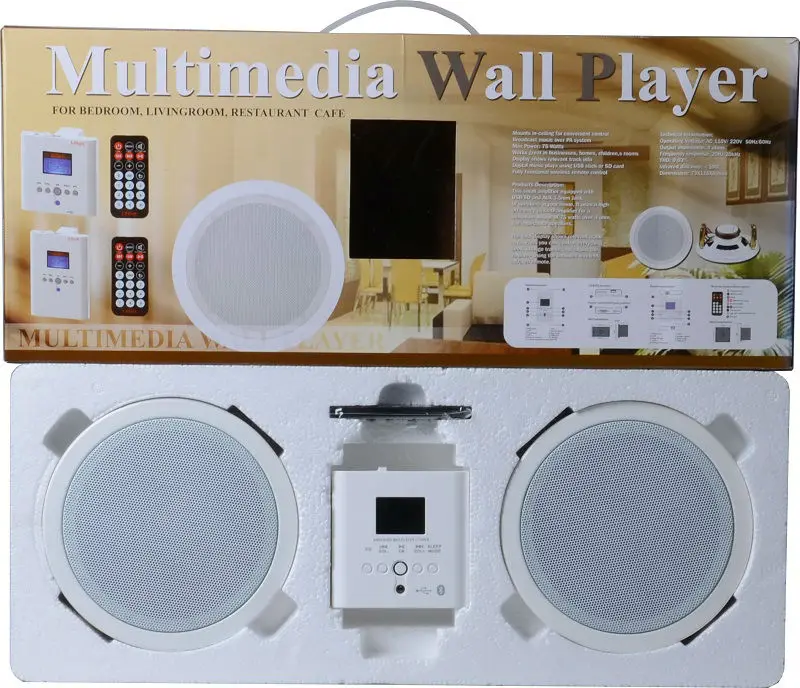 wall mounted stereo with bluetooth