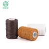 Factory Supply Waterproof Hand Knitting Sewing Small Cone Green Polyester Flat Waxed Thread