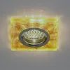 Crystal flat spotlight indoor lighting square patterned ceiling light downlight led MR16 GU5.3 house decoration side lighting