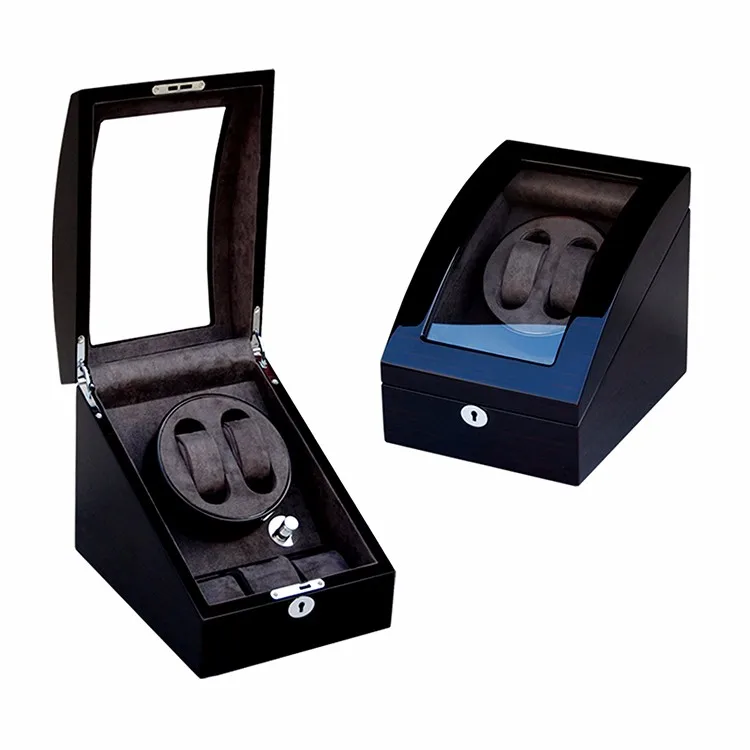 Wooden Automatic Single Rotating Watch Winder Box With Led Light - Buy ...