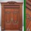 Antique good quality exterior solid wooden door