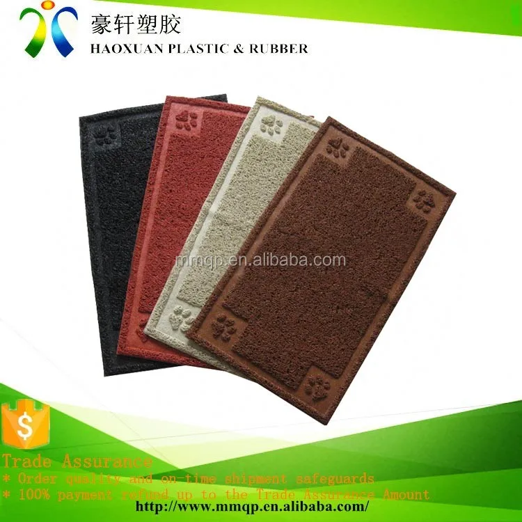 Hot Sale Anti Slip Plastic Floor Mat Rectangle Pet Product Accessory