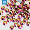 High quality glass hair claw clip rhinestone sneaker flat back non hot fix rhinestone for rhinestone guy