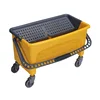 ESD New Design 11GAL Large Plastic Heavy Duty Industrial Flat Mop Cleaning Buckets With Wheels