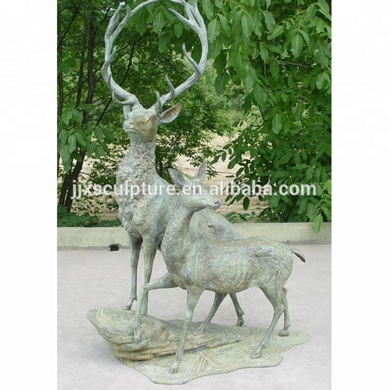 metal outdoor deer