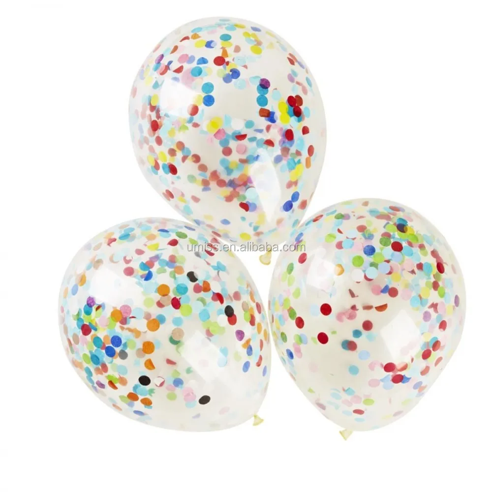 Verrassend Umiss 12'' Latex Confetti Ballon For Wedding,Birthday,Celebration YX-03