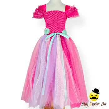 kids hot pink dress