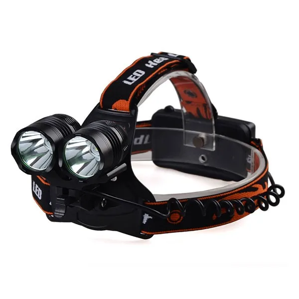 Rechargeable LED Headlamp 2000Lm Zoomable 3 Modes Handsfree Headlamp Waterproof Outdoor Headlamp