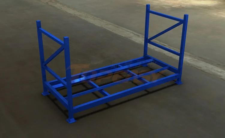 heavy duty foldable mobile truck tire storage rack