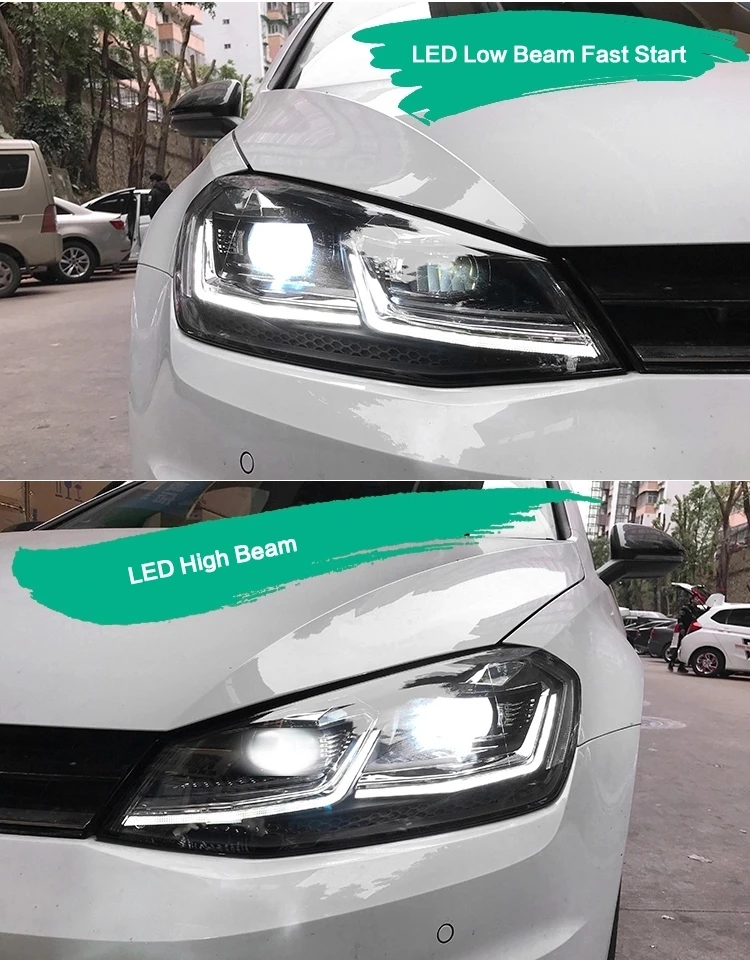 2018 New And Hot D2s Led Replacement Of Xenon Headlight Golf 7.5 Mk7.5 ...