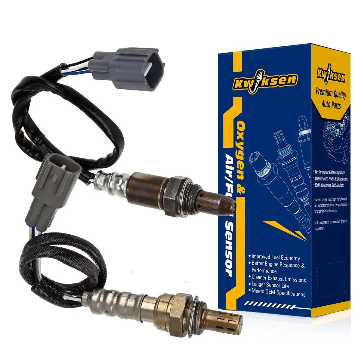 O2 Oxygen Sensor For 98-02 Chevrolet Prizm 14 in Wire Length 4-Wire Threaded-in