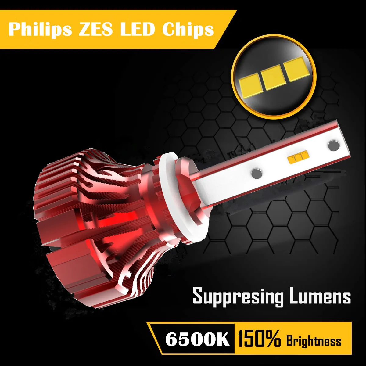 I8 Fanless Mini LED Headlight