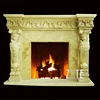 Factory Direct Supply vintage artificial marble fireplace mantel surround