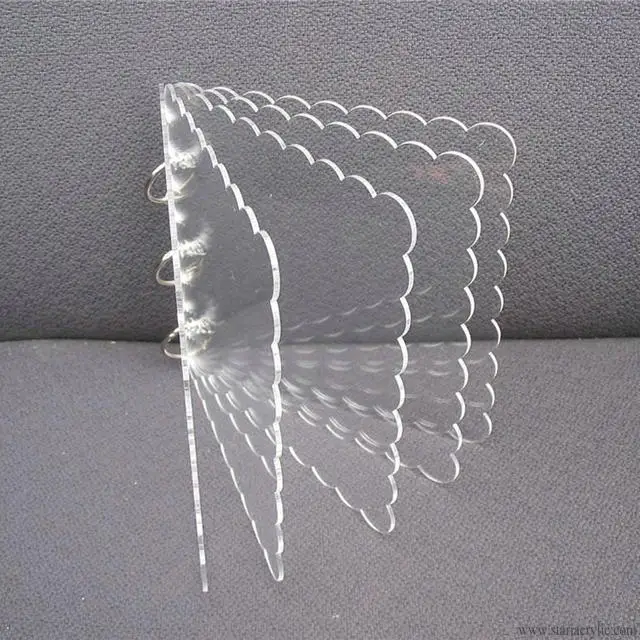 Mini Álbum De Acrílico Para Scrapbook,Álbum De Fotos De Acrílico Branco,Adesivo De Anel