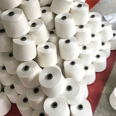 38 s 生白 100% 涤纶短纤纱