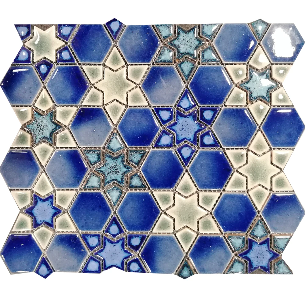 Fireplace Irregular Star Shaped Mosaic Tiles Buy Star Shaped