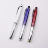 Hot selling multifunction magic invisible ink metal light pen promotional imprinted flashlight ball pen