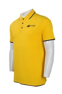 Custom standard TC fabric comfortable yellow esd polo t shirt with collar iGift Custom standard TC fabric comfortable yellow esd polo t shirt with collar