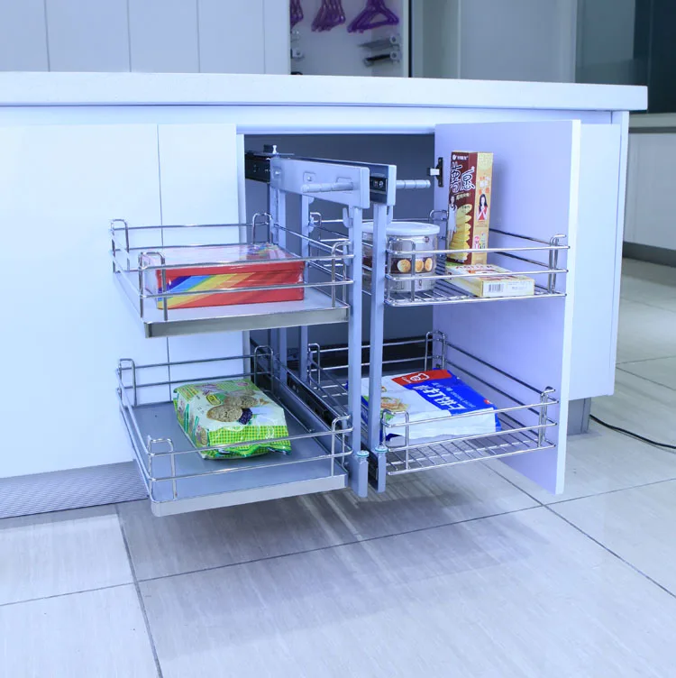 Auto-bloqueo de Gabinete de la Cocina Despensa De Metal Ciego Magia