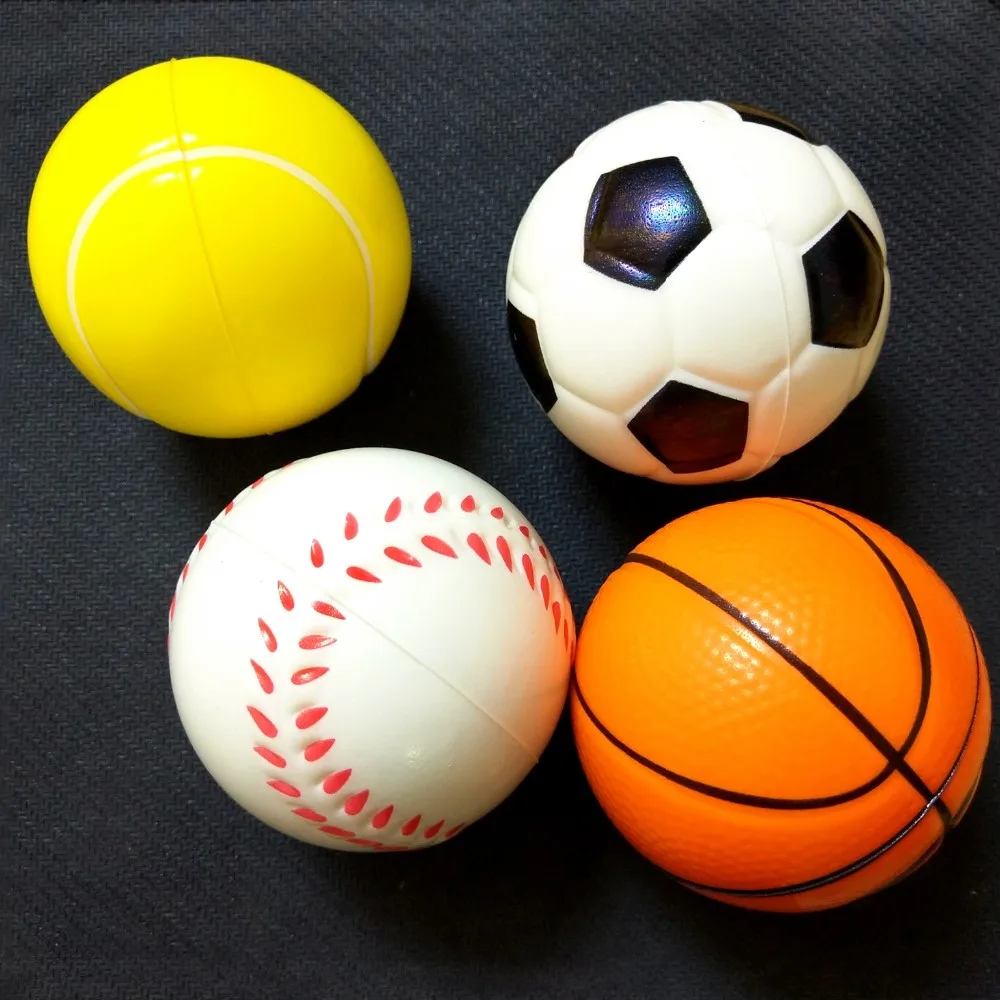 Soft Anti Stress Pu Basketball,Football,Baseball And Tennis Ball - Buy