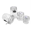 Kitchen glass clip top lid storage jars/Clear Glass round Wire Bale Jars/Bale Square Glass Jar with Swing top Lid