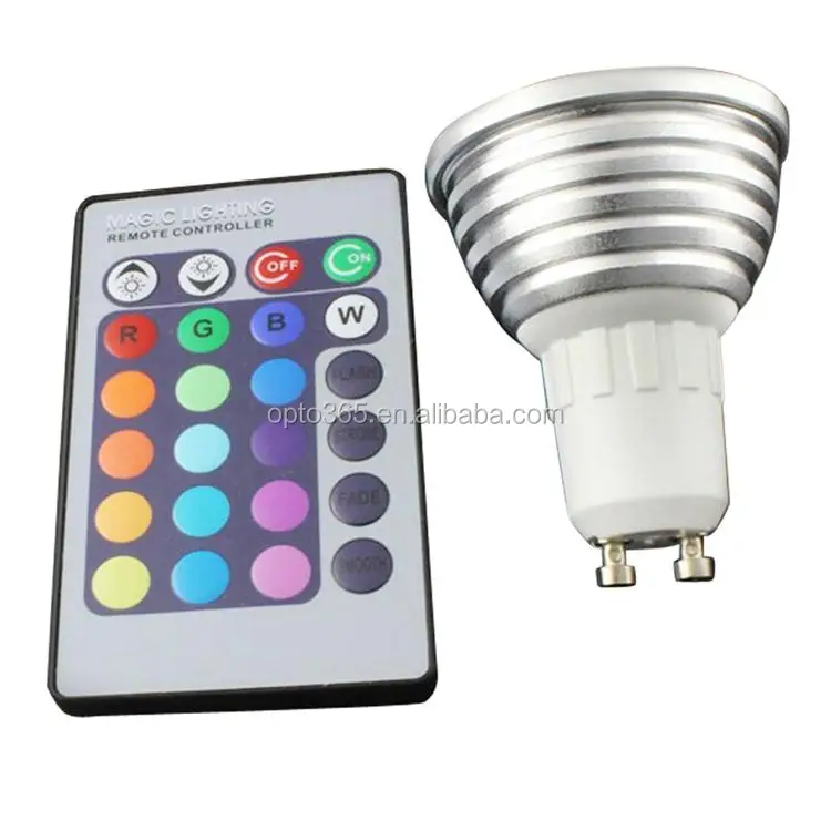 E27 3W RGB Screw 16 Color Changing Dimmable LED Light Bulb with IR Remote Control For Home Bar Party KTV Xmas Wedding Club Pub