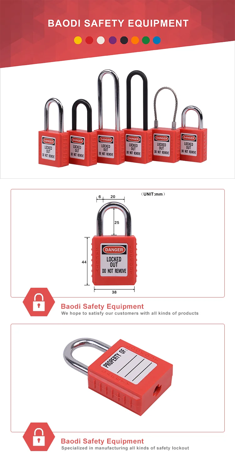 Good Safety Lockout Padlock Electric Meter Barrel Lock Key Buy