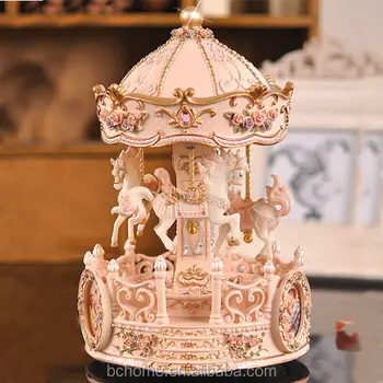 Polyesin Carousel Merry-go-round Musical Box For Gifts - Buy Carousel 