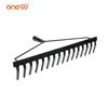 one99 garden black 16 tines lawn ground rake