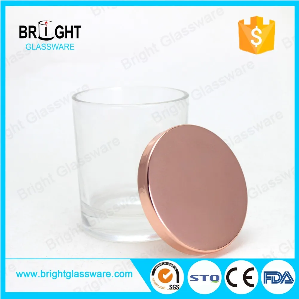 76mm Wholesale Luxury Rose Gold Metal Lid For Clear Candle Jar Buy