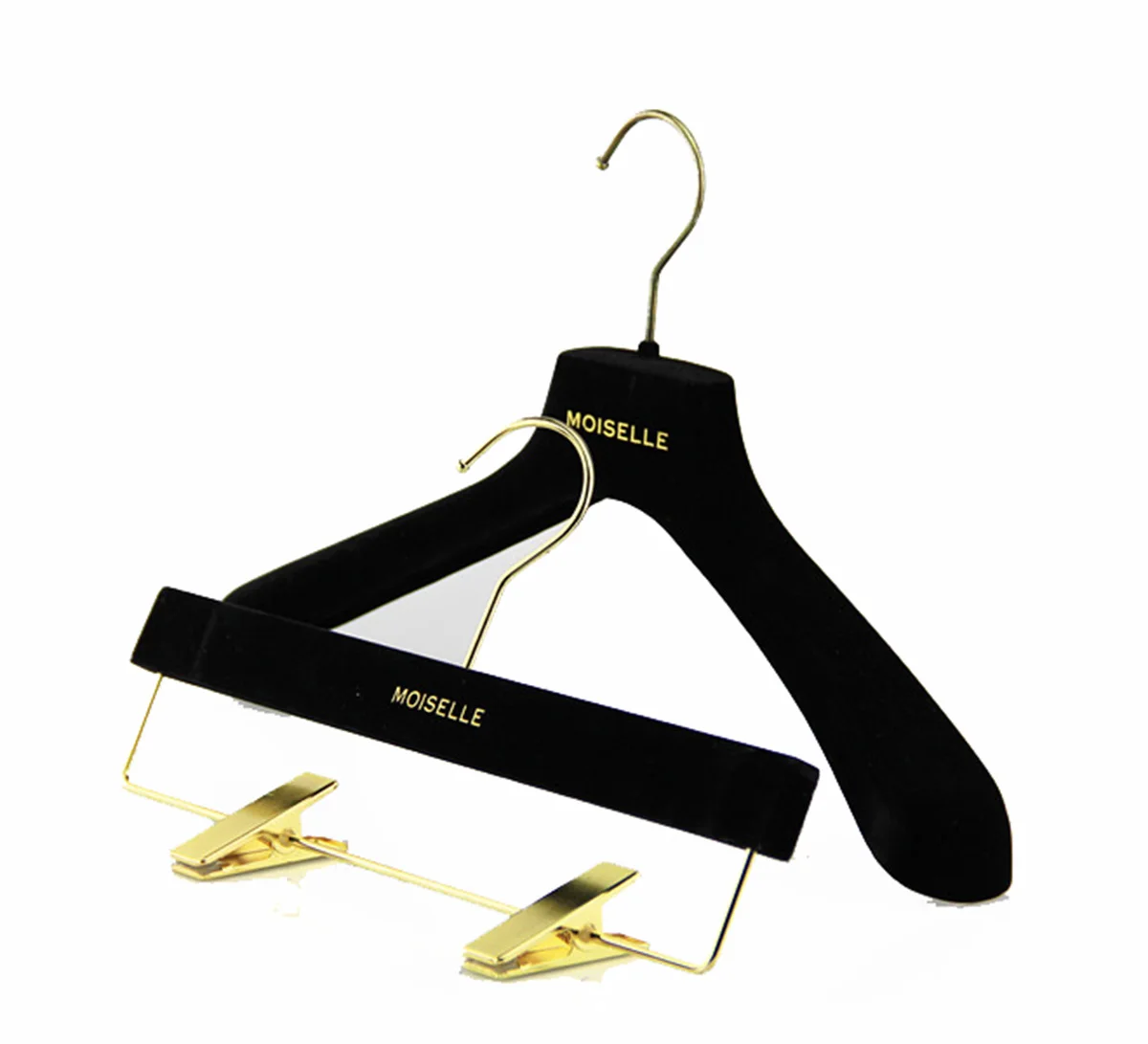 Velvet Hangers With Gold Hook Black Plastic Hanger Multiple Garment