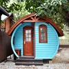 New style cheap arched cabin houses barrel shape prefabricated tiny homes movable wooden dome wood house kit