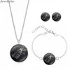 New design fashion jewelry handmade wolf necklace jewelry set with earring Direwolves