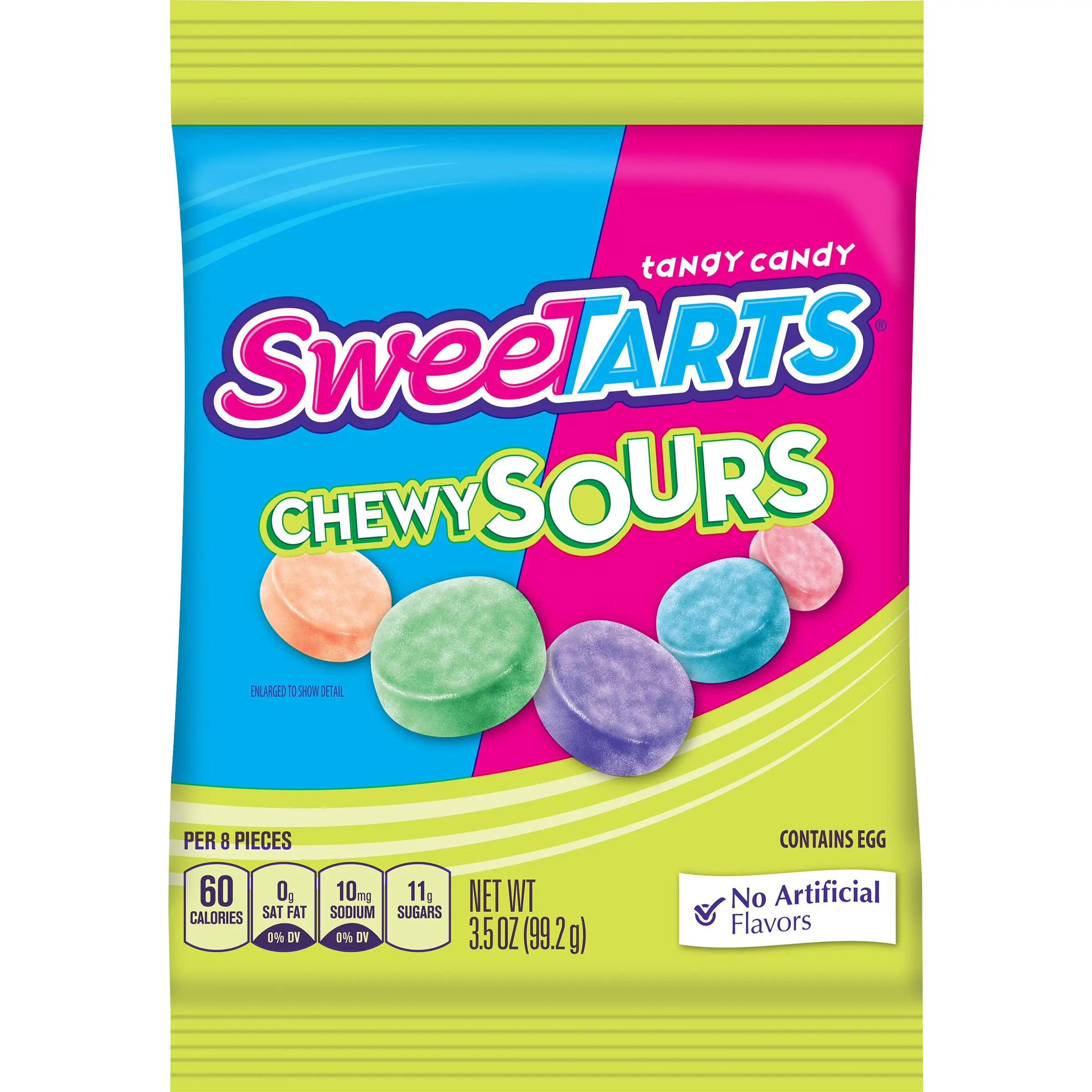 SweeTARTS Chewy Sours Peg Bag, 3.5 Ounce (Pack of 12)
