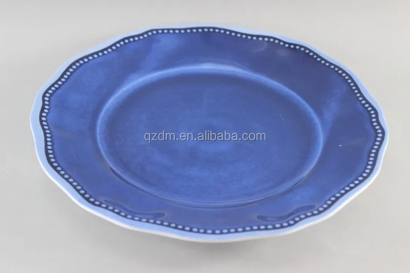 Irregularity Side Plastic Plate Melamine Dishes Top grade