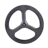 carbon tri spoke wheels 700c track spoke carbon clincher wheelset