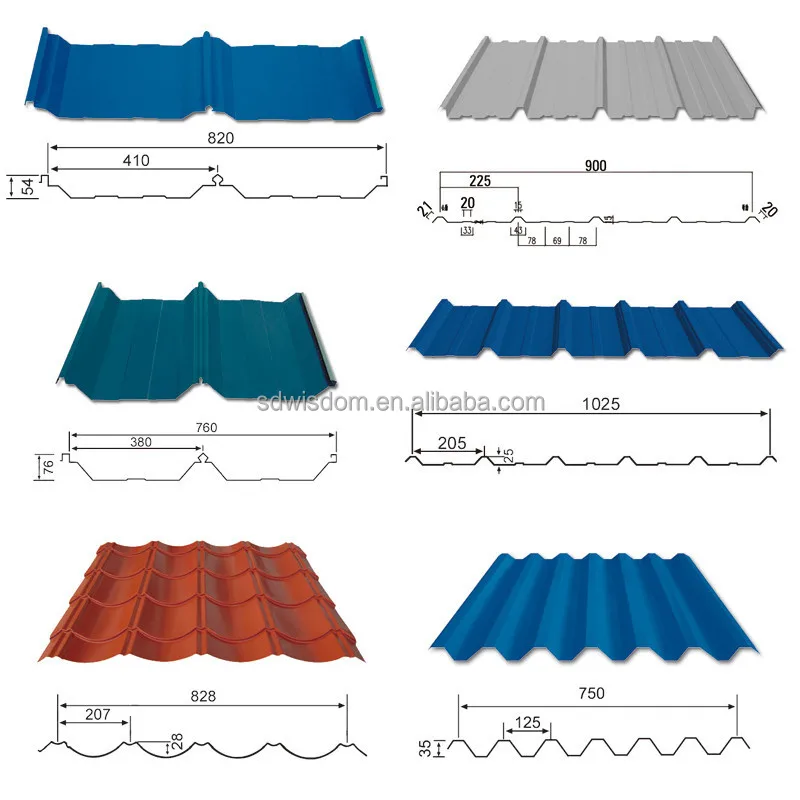 0 3 5mm Thickness Corrugated Metal Roofing Sheet With Ppgi Coils