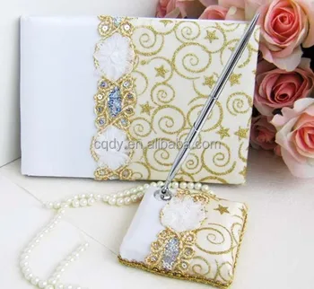 2017 Golden Wedding Guest Book Luxury High Quality 2017 Golden Wedding Guest Book Luxury High Quality Decoration Genevieve