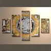 Abstract Modern New Design Golden Old Master Oil Painting