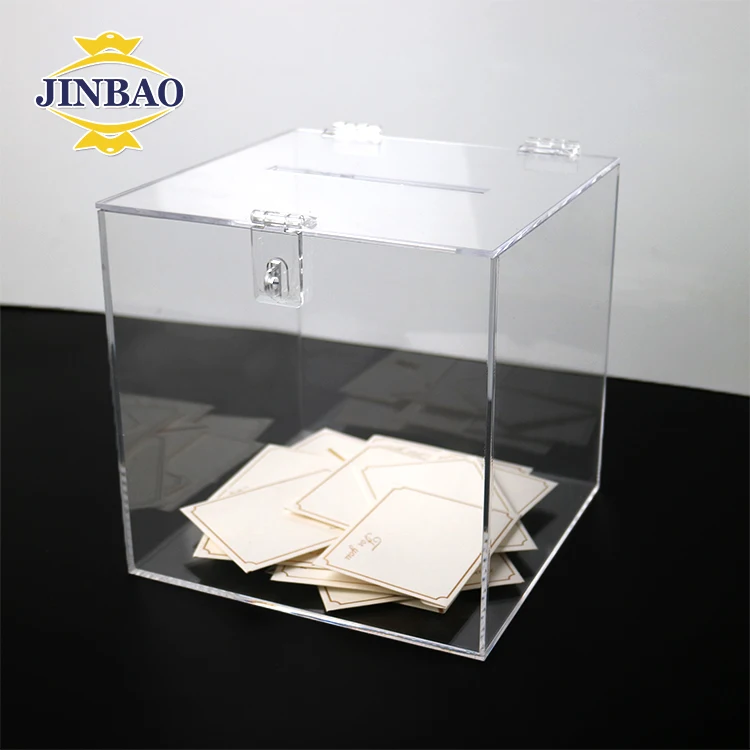 Jinbao Wholesale Plastic Acrylic Election Clear Extra Acrylic Ballot