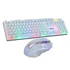 Best combo custom brand logo computer wired usb led words light gaming mouse keyboard of profesional oem factory
