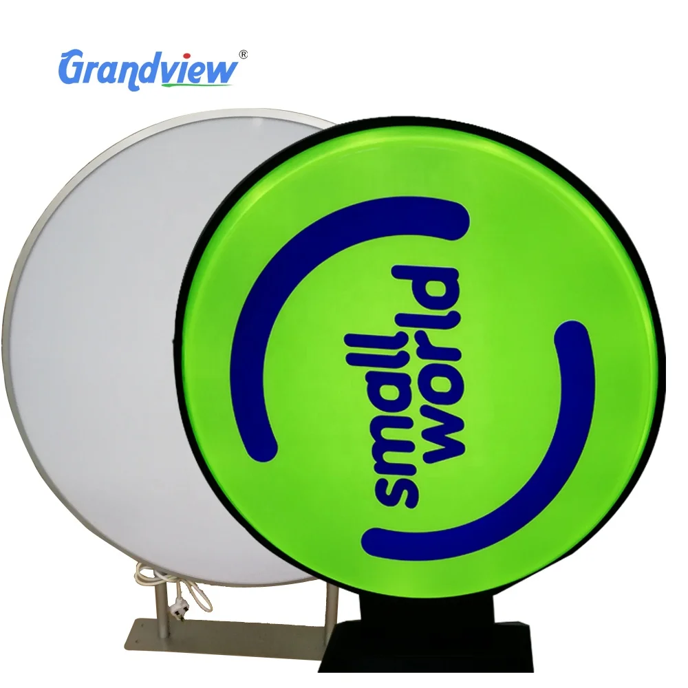 Led Round Signboard Circular Letrero Luminoso Light Box For Advertising Buy Round Signboard
