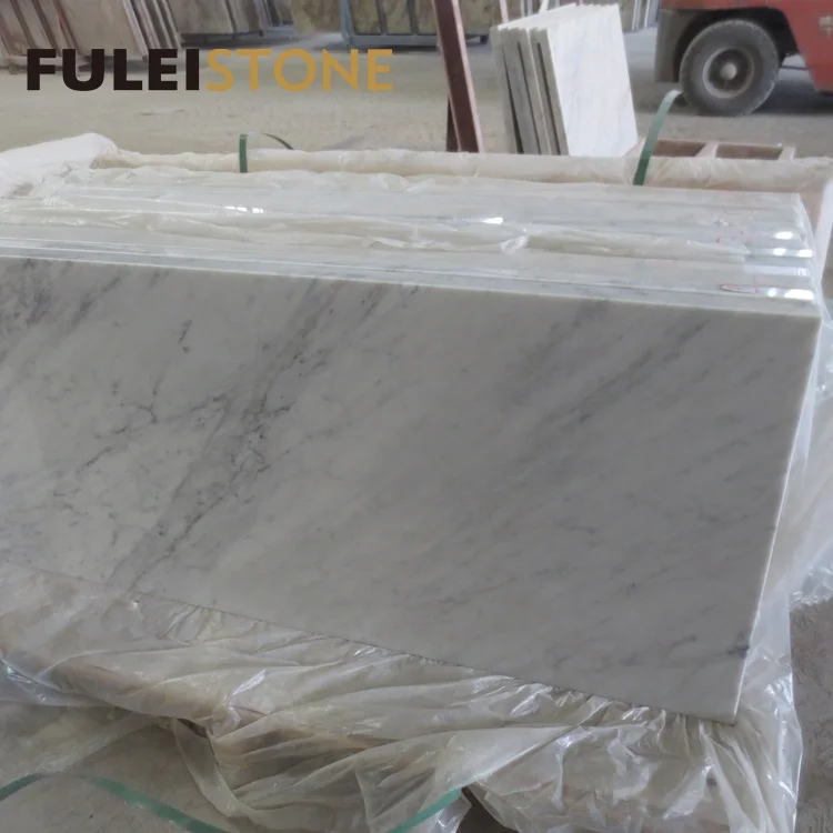 Laminate Bianco Carrara White Marble Countertops For American