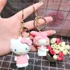 Wholesale Customized Cartoon silicone key ring Customized Soft Rubber 3D Silicone Key Chain